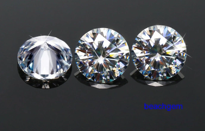 White Color Def Round Shape Loose Moissanite with Gra Certificate for Jewelry Setting