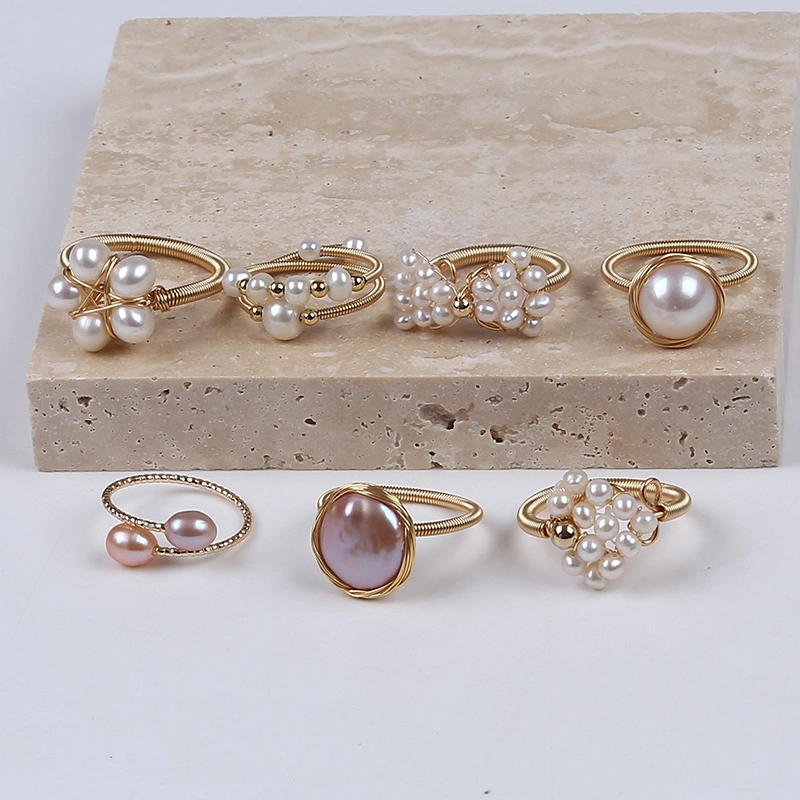 Wholesale Fashion Jewelry Rings Freshwater Pearl Women Jewelry