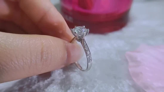 Descuento por tiempo limitado Anillo de diamantes de laboratorio de 18 quilates y montura de anillo de bodas de oro