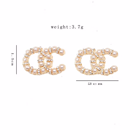 Estilos clásicos L * V Pendientes circulares grandes Pendientes dorados Joyería de diseñador de moda