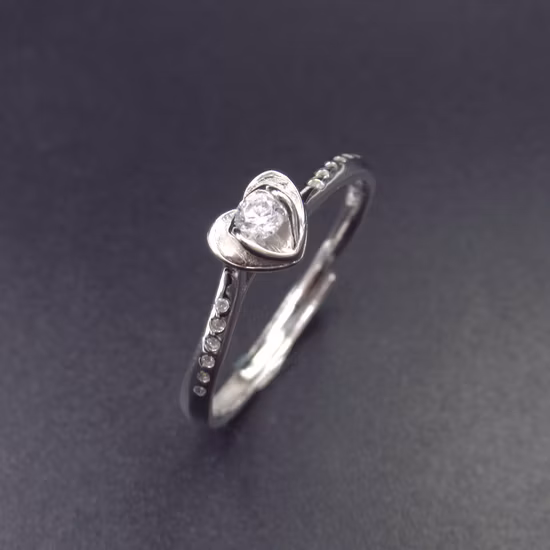 Anillo Personalizado de Plata con Estrellas Doble Zirconita Perla Blanca Redonda
